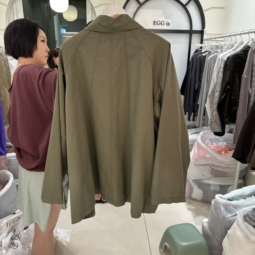 EGG IS韓國代購女士新品休閑時尚熱賣推薦真品人氣夾克透明EGG IS夾克