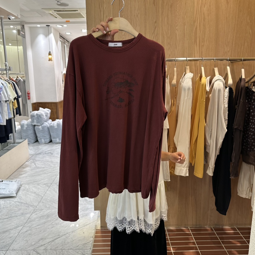 CHOI-L韓國直郵女士新品推薦熱賣休閑真品時尚人氣長袖T恤CHOI長袖T恤圖色4