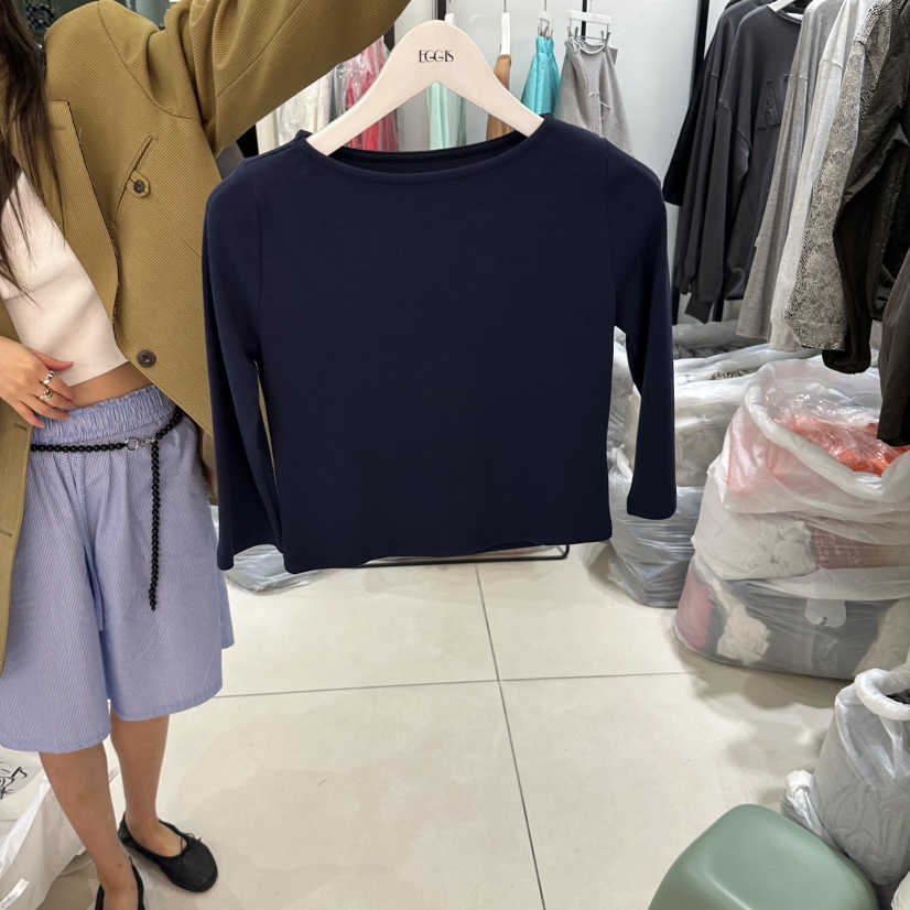 EGG IS東大門代購26秋冬新品真品推薦熱賣休閑時尚人氣T恤EGG IST恤圖色5