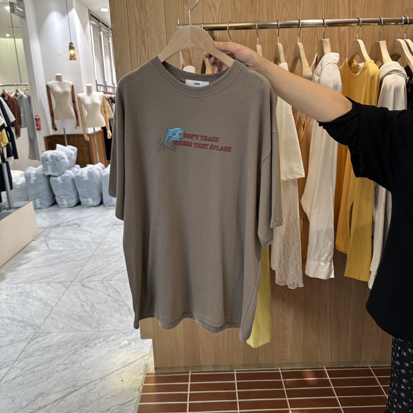 CHOI-L韓國直郵26秋季新款真品人氣時尚推薦休閑熱賣T恤CHOIT恤圖色2