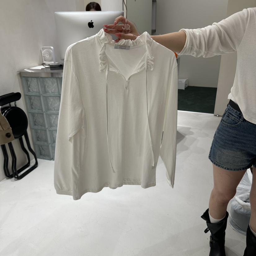 JUDYQUE韓國代購女裝新款人氣推薦真品熱賣休閑時尚長袖T恤JUDYQUE長袖T恤圖色1