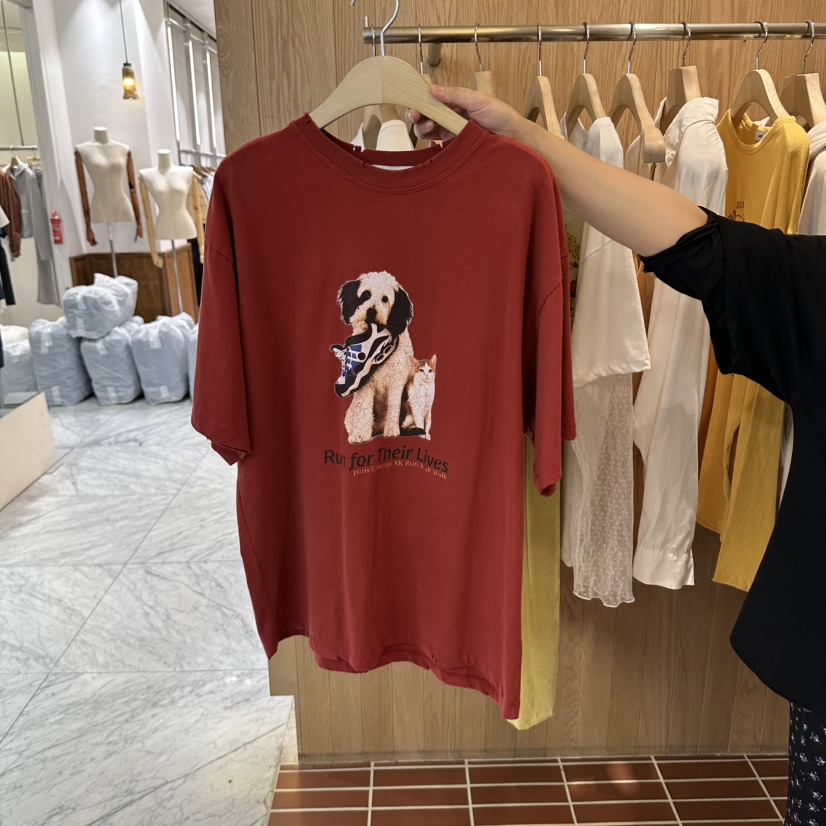 CHOI-L東大門代購女裝新品推薦休閑真品熱賣時尚人氣T恤CHOIT恤圖色3