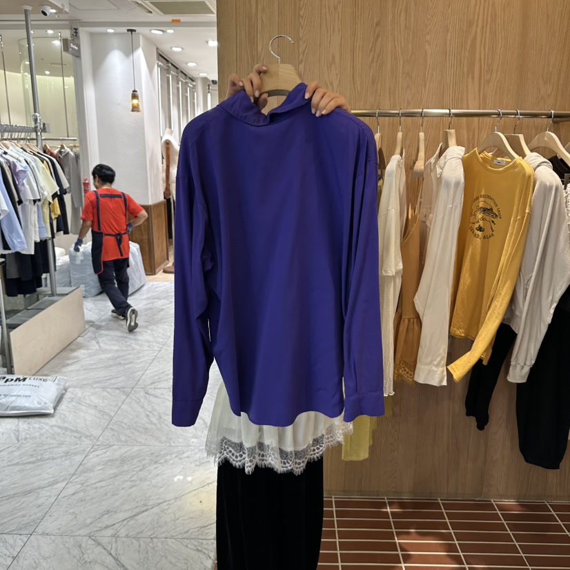 CHOI-L東大門直郵女裝新款推薦時尚真品熱賣襯衫蕾絲衫柔軟CHOI襯衫/蕾絲衫