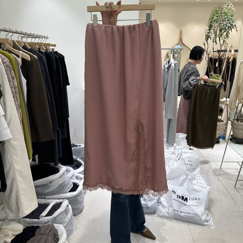 GRACIA東大門直郵女士新品真品人氣熱賣推薦長裙蕾絲開衩GRACIA長裙圖色1