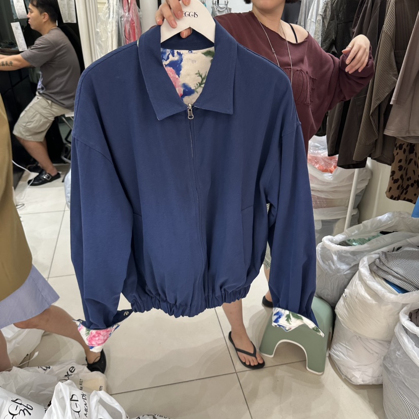 EGG IS東大門代購女士新款推薦真品休閑人氣熱賣夾克兩面穿EGG IS夾克圖色1