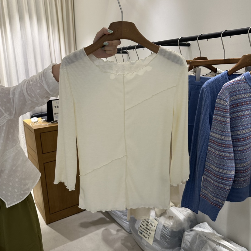 SIERRA東大門實拍女士新品26春夏熱賣人氣時尚推薦休閑T恤SIERRAT恤圖色1
