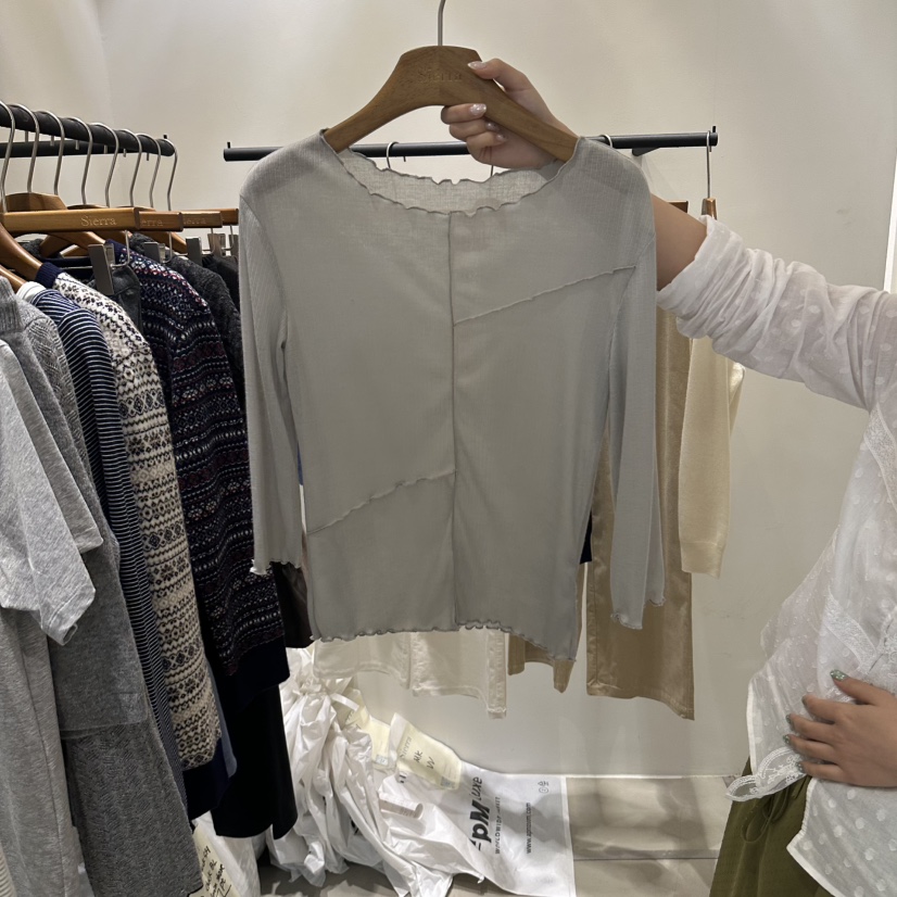 SIERRA東大門實拍女士新品26春夏熱賣人氣時尚推薦休閑T恤SIERRAT恤圖色2