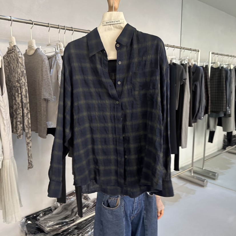 DOUBLE STANDARD/LE SMOKING/MAISONSTAFF東大門實拍女裝新款26春夏襯衫蕾絲衫MAISONSTAFF襯衫/蕾絲衫圖色2