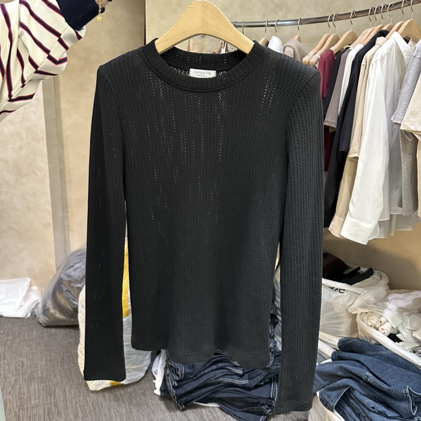 VINTAGE VIBE東大門代購女士新款26春夏休閑人氣長袖T恤VINTAGE VIBE長袖T恤圖色3