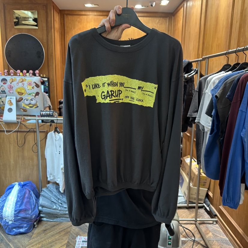 GARMENT-P東大門代購女士新款熱賣人氣時尚26春夏長袖T恤GARMENT長袖T恤圖色1