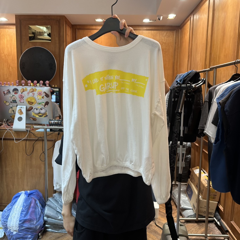 GARMENT-P東大門代購女士新款熱賣人氣時尚26春夏長袖T恤GARMENT長袖T恤圖色4