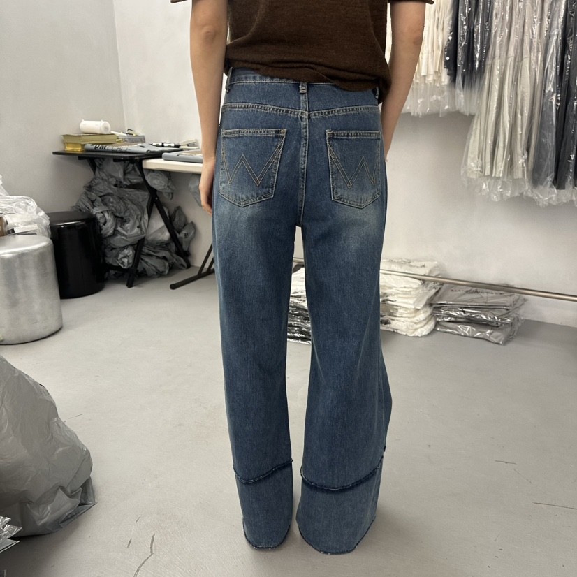DOUBLE STANDARD/LE SMOKING/MAISONSTAFF東大門實拍女裝新品休閑牛仔褲MAISONSTAFF牛仔褲