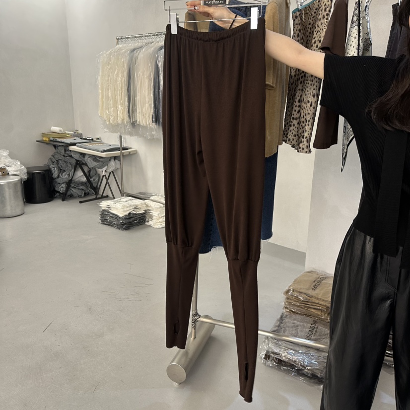 DOUBLE STANDARD/LE SMOKING/MAISONSTAFF東大門直郵女士新品熱賣休閑褲保暖MAISONSTAFF休閑褲