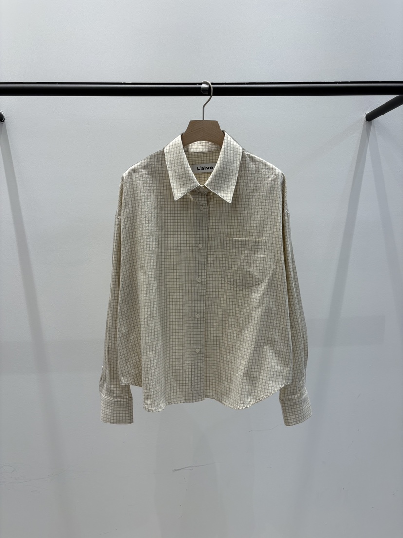 LAIVE東大門直郵女士新品真品熱賣26春夏時尚職業襯衫蕾絲衫LAIVE襯衫/蕾絲衫圖色1