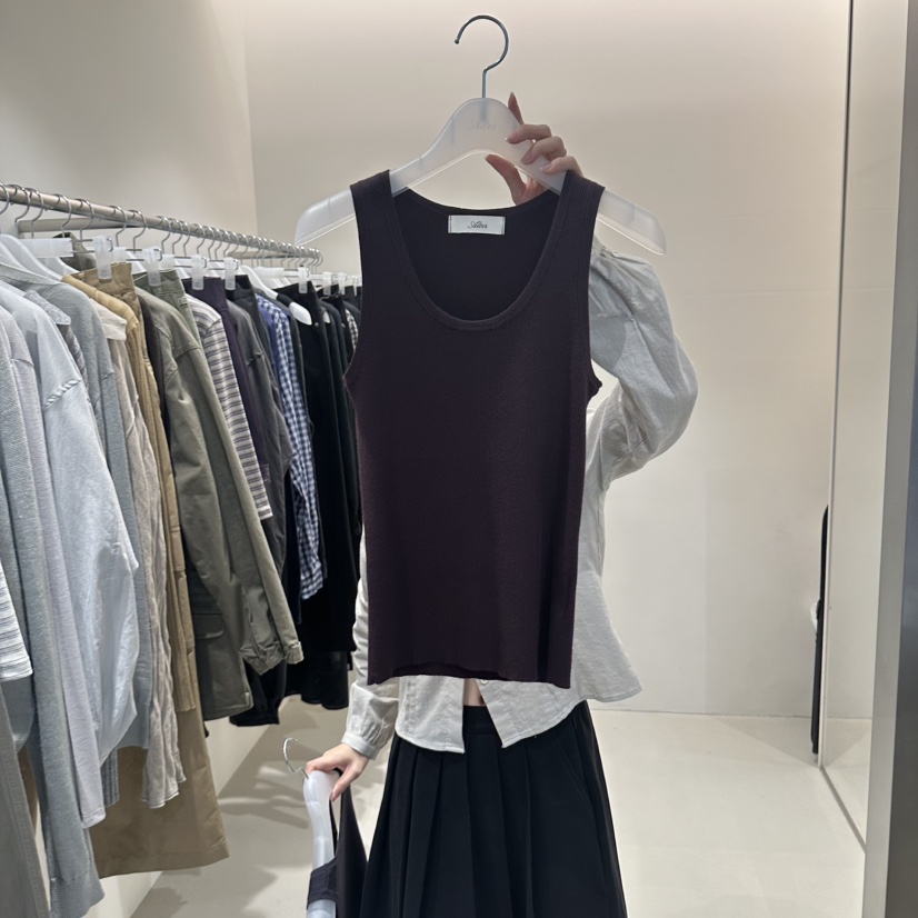 ALTER東大門代購女裝新品職業休閑推薦真品時尚26春夏吊帶背心Alter吊帶/背心圖色3棕色