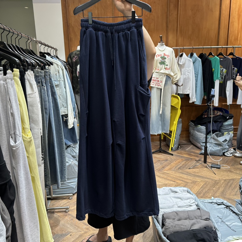 GARMENT-P東大門實拍女裝新款熱賣真品人氣職業休閑休閑褲GARMENT休閑褲圖色4深藍色