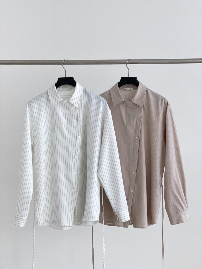 GALERIE NUIT東大門實拍女士新品休閑人氣襯衫蕾絲衫含腰繩GALERIE NUIT襯衫/蕾絲衫