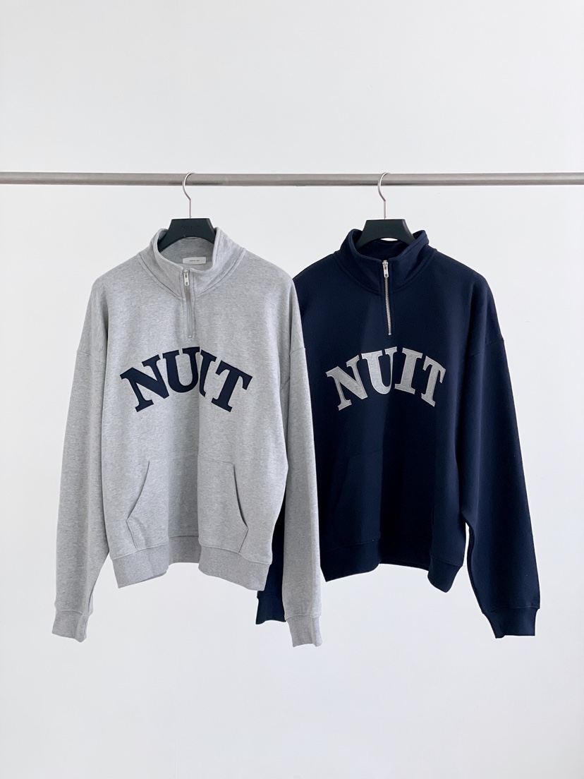 GALERIE NUIT東大門直郵女裝新品26春夏休閑職業衛衣半拉鏈GALERIE NUIT衛衣