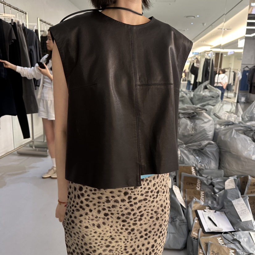 DOUBLE STANDARD/LE SMOKING/MAISONSTAFF韓國直郵女裝新品職業馬甲MAISONSTAFF馬甲圖色1