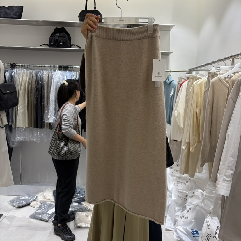 WOOD SAGE東大門代購女士新品熱賣人氣26春夏半身裙中短裙WOOD SAGE半身裙/中短裙圖色2