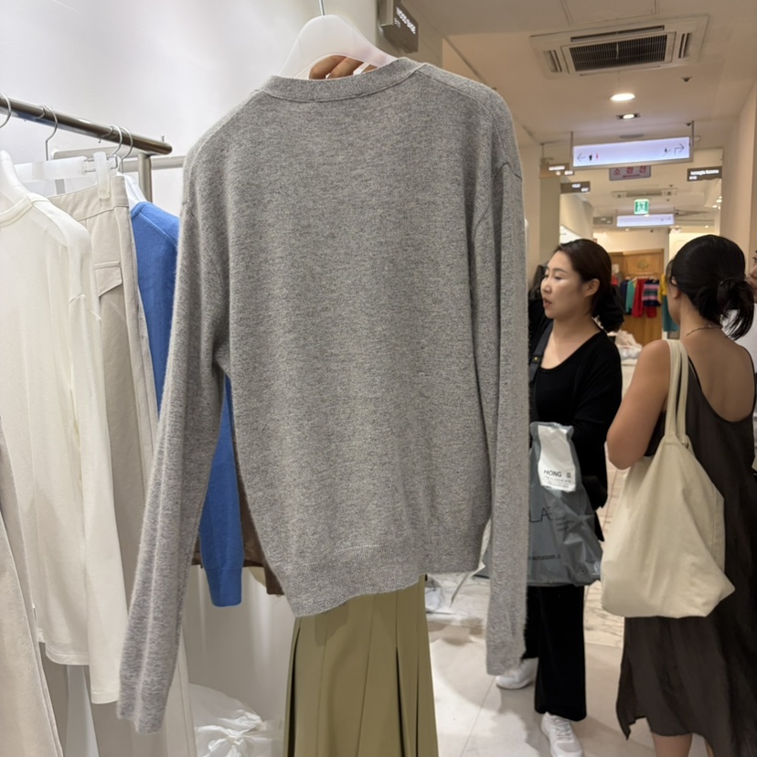 WOOD SAGE東大門直郵女裝新款職業時尚熱賣針織衫V領開衫WOOD SAGE針織衫