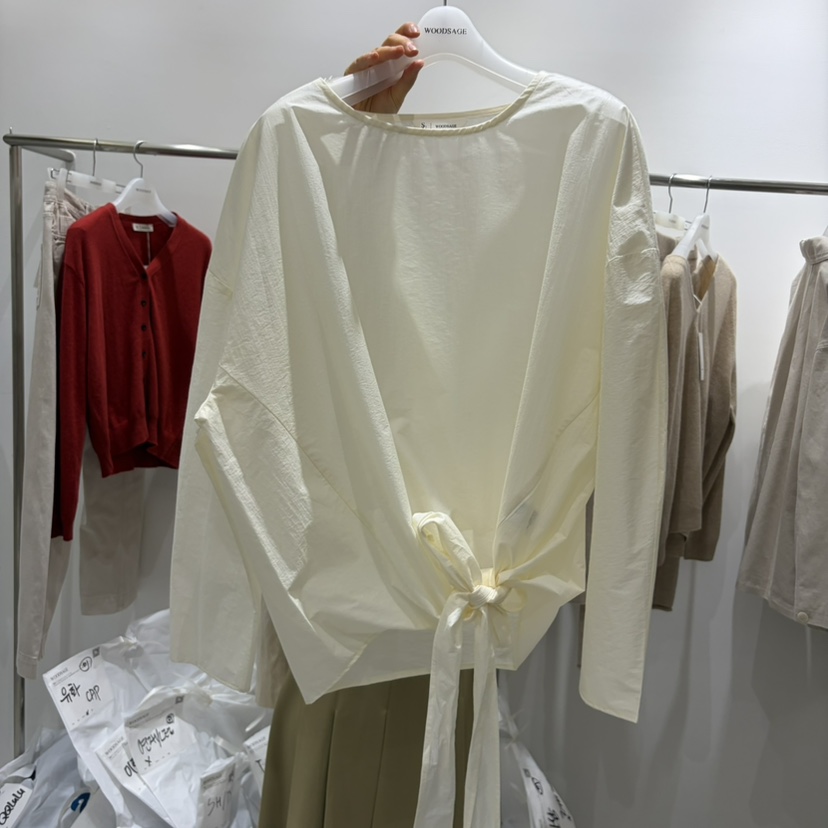 WOOD SAGE韓國代購女士新款時尚熱賣人氣26春夏襯衫蕾絲衫WOOD SAGE襯衫/蕾絲衫