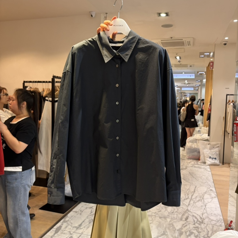 WOOD SAGE韓國代購女裝新款真品休閑時尚襯衫蕾絲衫棉質WOOD SAGE襯衫/蕾絲衫