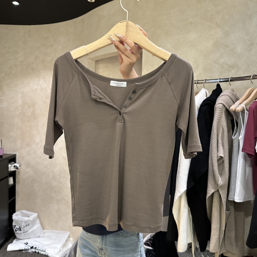 VINTAGE VIBE東大門實拍女士新品26春夏熱賣人氣時尚T恤VINTAGE VIBET恤圖色3