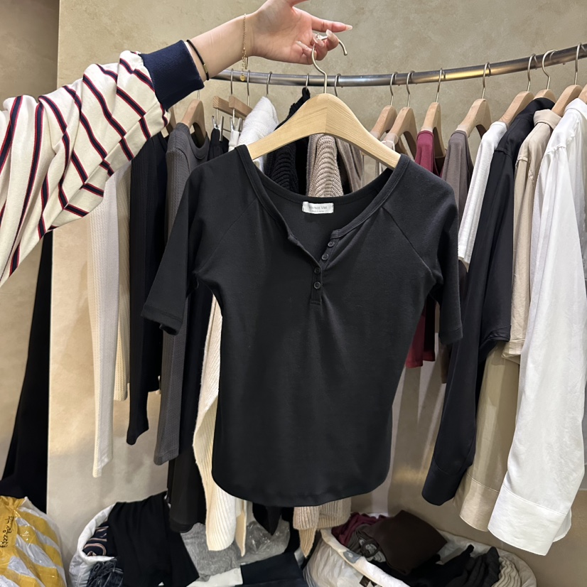 VINTAGE VIBE東大門實拍女士新品26春夏熱賣人氣時尚T恤VINTAGE VIBET恤圖色4
