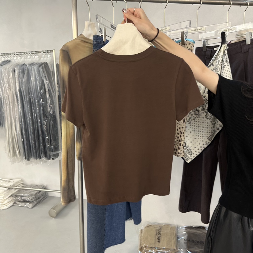 DOUBLE STANDARD/LE SMOKING/MAISONSTAFF東大門代購女士新品休閑T恤MAISONSTAFFT恤