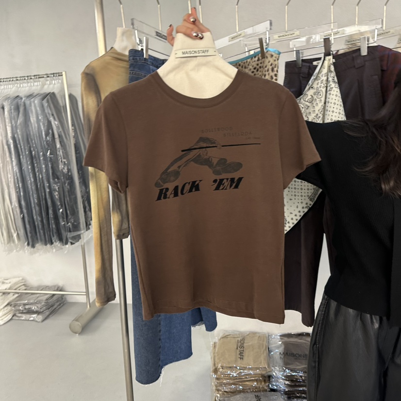 DOUBLE STANDARD/LE SMOKING/MAISONSTAFF東大門代購女士新品休閑T恤MAISONSTAFFT恤圖色2
