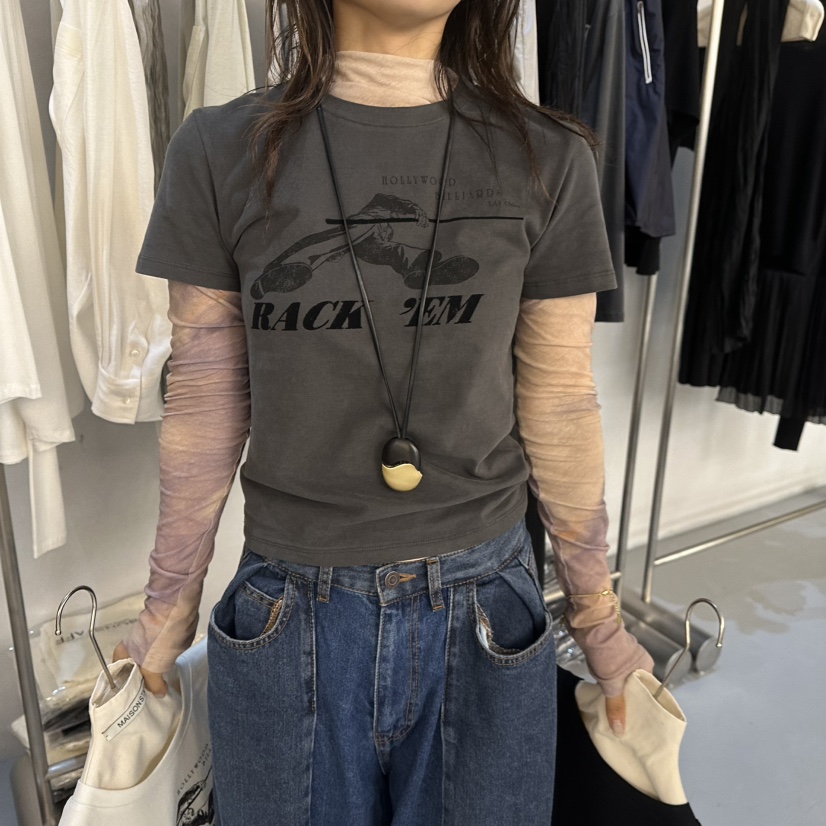 DOUBLE STANDARD/LE SMOKING/MAISONSTAFF東大門代購女士新品休閑T恤MAISONSTAFFT恤圖色4