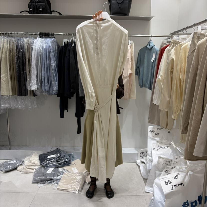 WOOD SAGE東大門實拍女裝新品職業26春夏時尚真品連衣裙OPSWOOD SAGE連衣裙