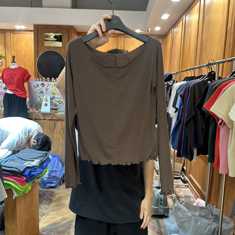 GARMENT-P東大門直郵女裝新款職業推薦熱賣真品人氣長袖T恤GARMENT長袖T恤圖色3
