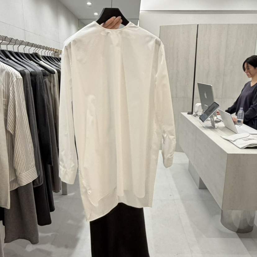 COMELY東大門實拍女裝新品休閑職業真品襯衫蕾絲衫圓領長款COMELY襯衫/蕾絲衫圖色2