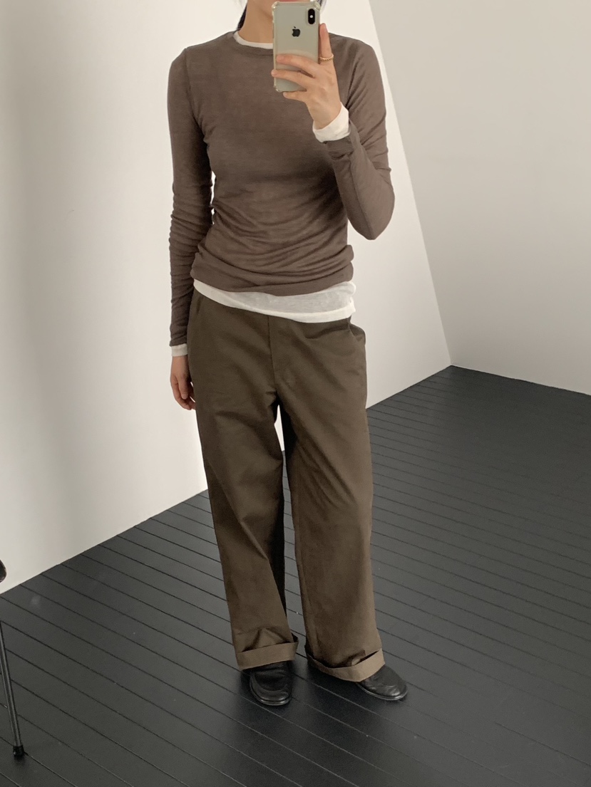 REGULARLY/PLACOR韓國代購女士新品職業推薦休閑長袖T恤REGULARLY/PLACOR長袖T恤