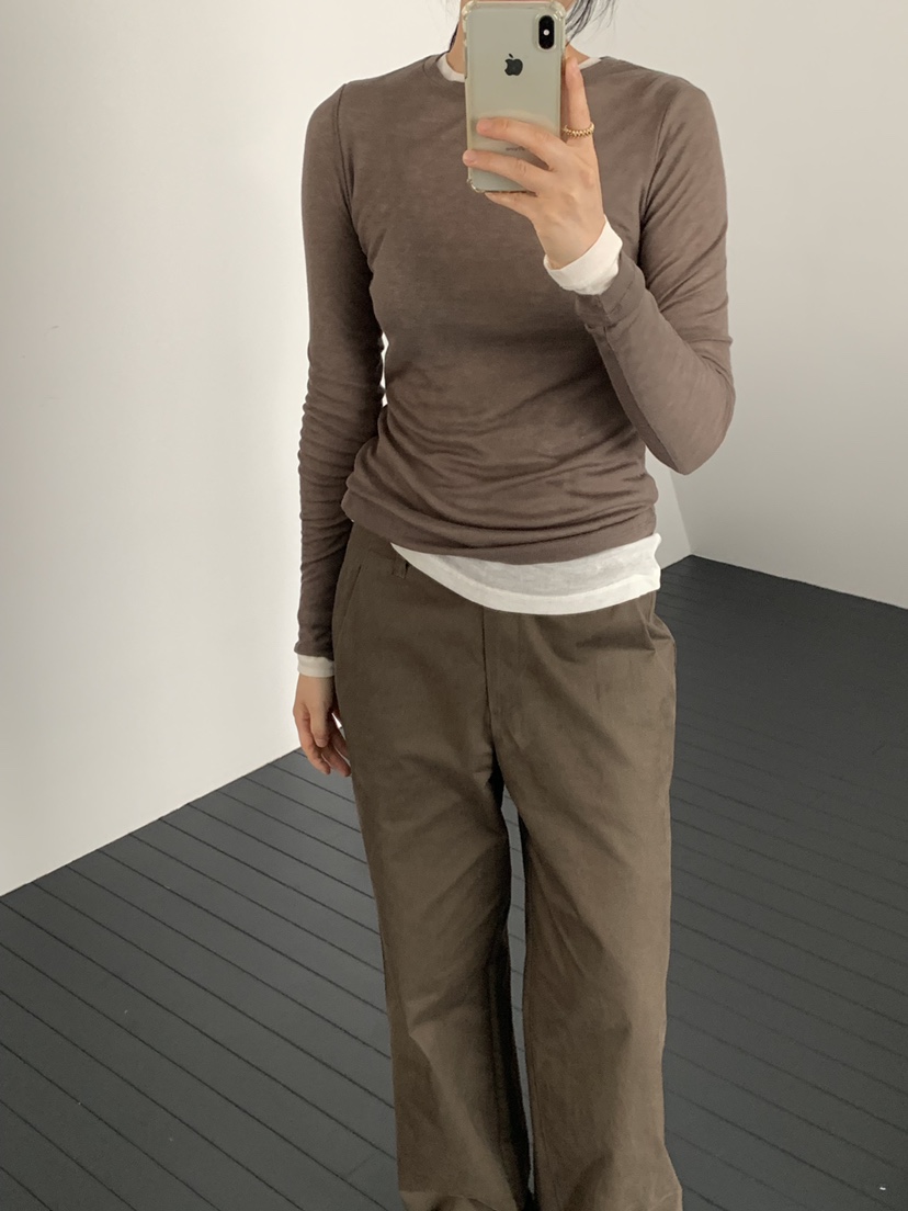 REGULARLY/PLACOR韓國代購女士新品職業推薦休閑長袖T恤REGULARLY/PLACOR長袖T恤