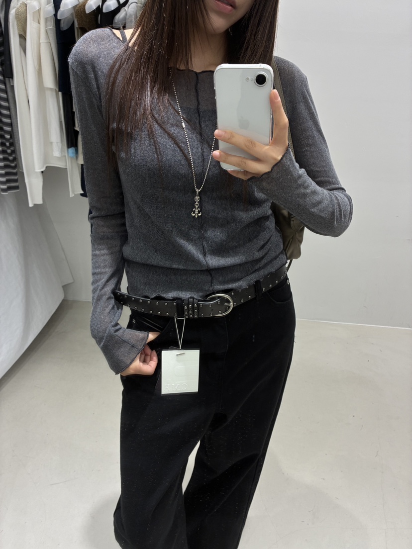 ACME東大門實拍女裝新品休閑熱賣職業26春夏時尚真品長袖T恤ACME長袖T恤