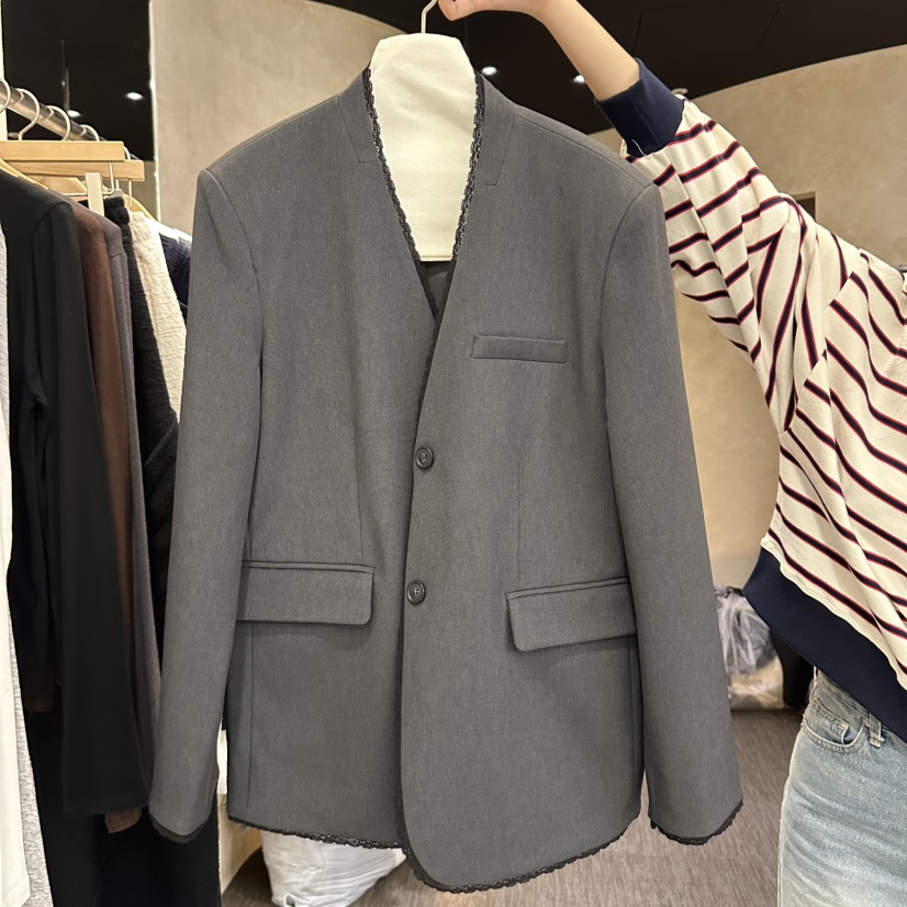 VINTAGE VIBE東大門直郵女士新款時尚休閑真品26春夏夾克蕾絲VINTAGE VIBE夾克圖色2