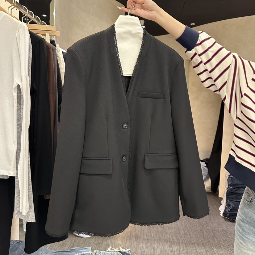 VINTAGE VIBE東大門直郵女士新款時尚休閑真品26春夏夾克蕾絲VINTAGE VIBE夾克圖色3