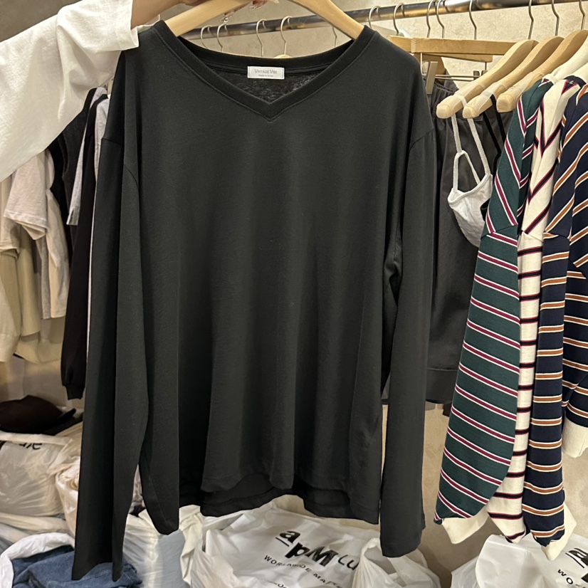 VINTAGE VIBE東大門直郵女士新品職業休閑人氣熱賣長袖T恤VINTAGE VIBE長袖T恤圖色3