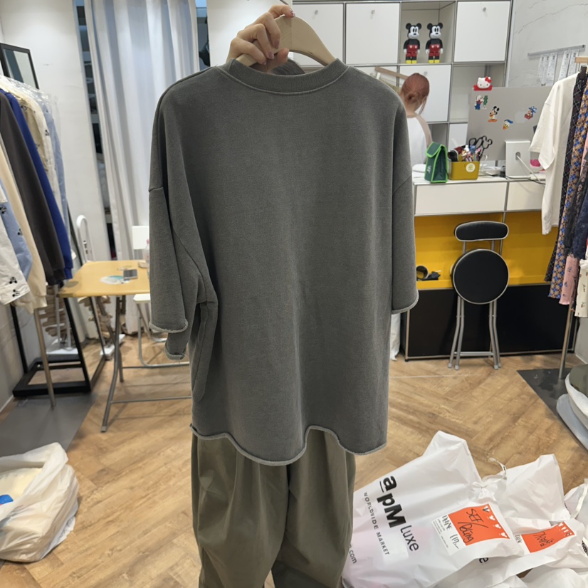 DE LINE韓國代購女裝新品真品休閑26春夏推薦職業人氣T恤DE LINET恤