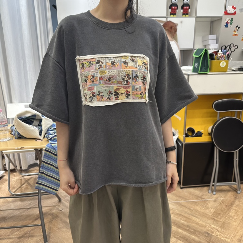DE LINE韓國代購女裝新品真品休閑26春夏推薦職業人氣T恤DE LINET恤圖色1