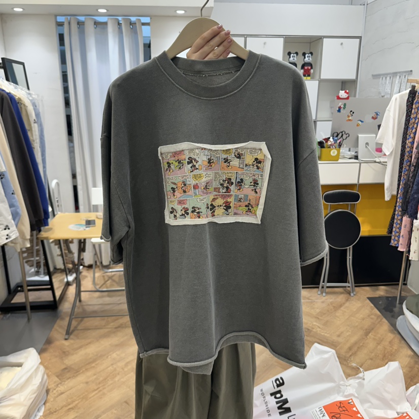 DE LINE韓國代購女裝新品真品休閑26春夏推薦職業人氣T恤DE LINET恤圖色3