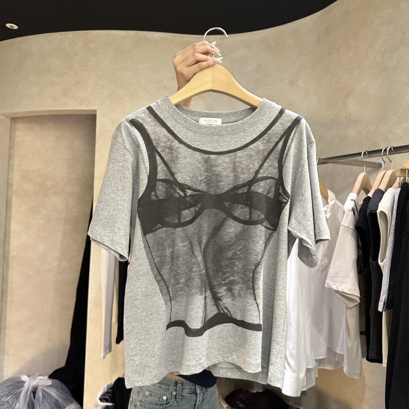 VINTAGE VIBE東大門實拍女士新品真品熱賣26春夏職業T恤VINTAGE VIBET恤圖色2