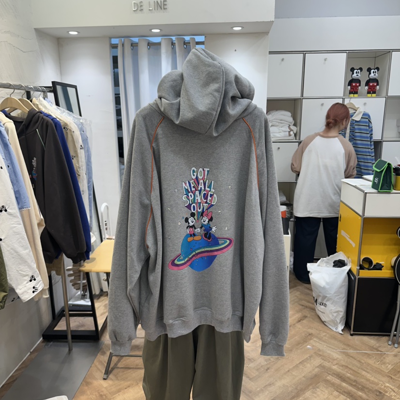 DE LINE韓國直郵女裝新品時尚職業休閑真品26春夏人氣衛衣DE LINE衛衣圖色2