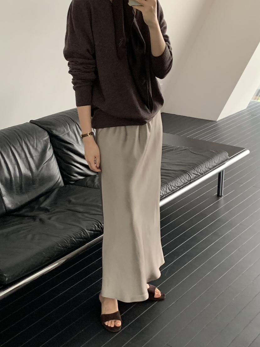 REGULARLY/PLACOR東大門直郵女裝新款26春夏時尚休閑長裙緞REGULARLY/PLACOR長裙