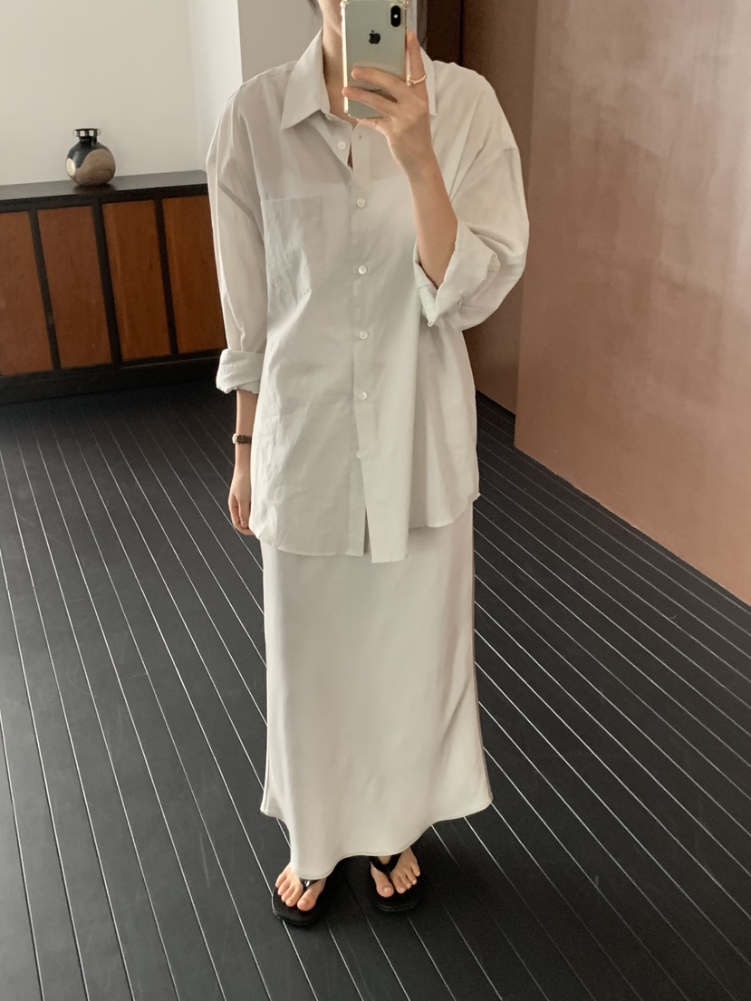 REGULARLY/PLACOR東大門直郵女裝新款26春夏時尚休閑長裙緞REGULARLY/PLACOR長裙