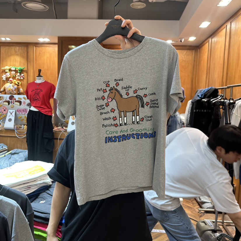GARMENT-P東大門直郵女裝新品人氣時尚職業休閑26春夏T恤GARMENTT恤圖色1