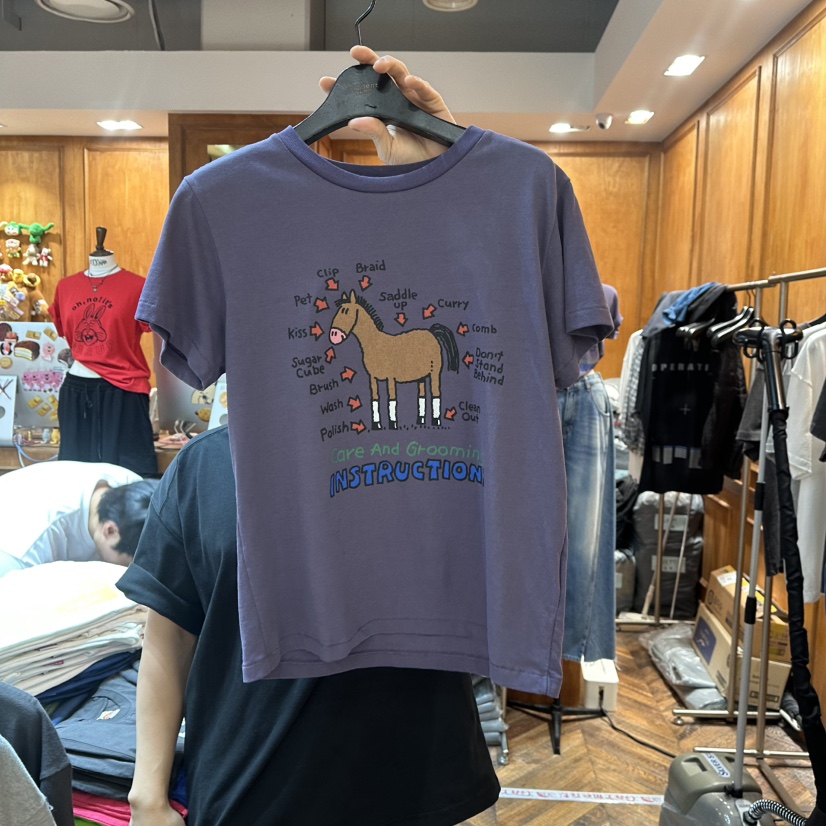 GARMENT-P東大門直郵女裝新品人氣時尚職業休閑26春夏T恤GARMENTT恤圖色2